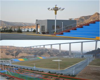 陜西廣場高桿燈、中華燈-陜西渭南合陽特警訓(xùn)練基地廣場照明