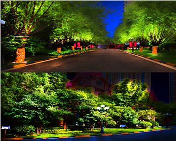 寧夏小區廣場節日亮化