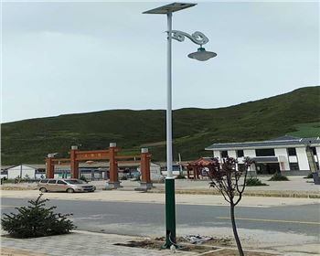 寧夏省岷縣馬塢鎮黑鷹溝村新農村太陽能路燈項目