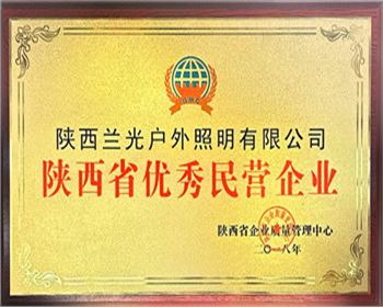 陜西省優(yōu)秀民營企業(yè)